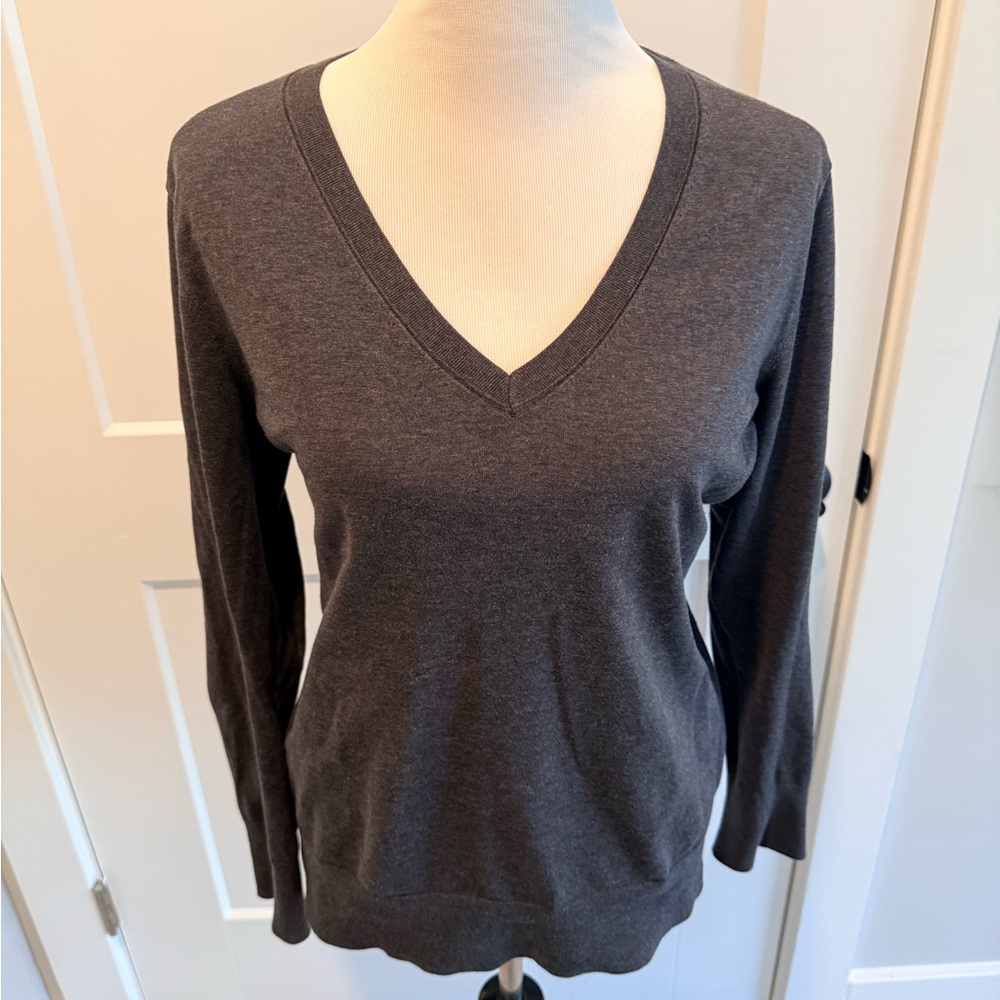 Banana Republic Charcoal Knit Top